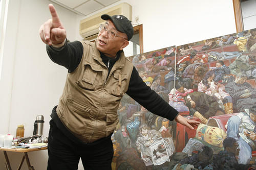 杨顺泰谈主题性油画:艺术再现史实须力求真切