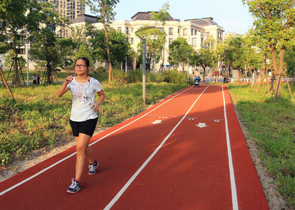 南翔东社区新增两条健身步道