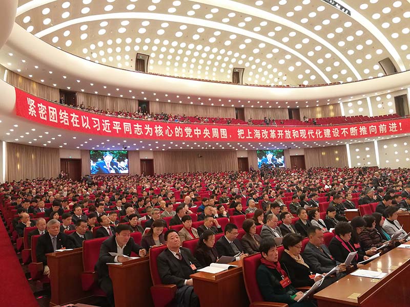 上海市十四届人大五次会议开幕 杨雄作政府工