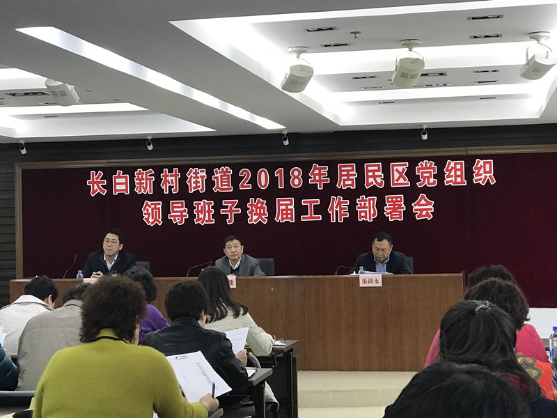 长白新村街道召开2018年居民区党组织领导班