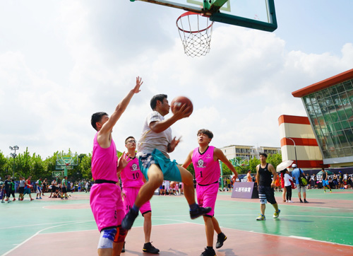 2018年上海市民篮球节 张江杯 3V3篮球赛开赛