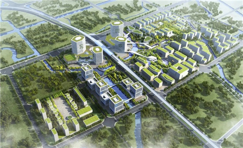 青浦东部区域的新地标 上海漕河泾赵巷科技绿洲建设中 