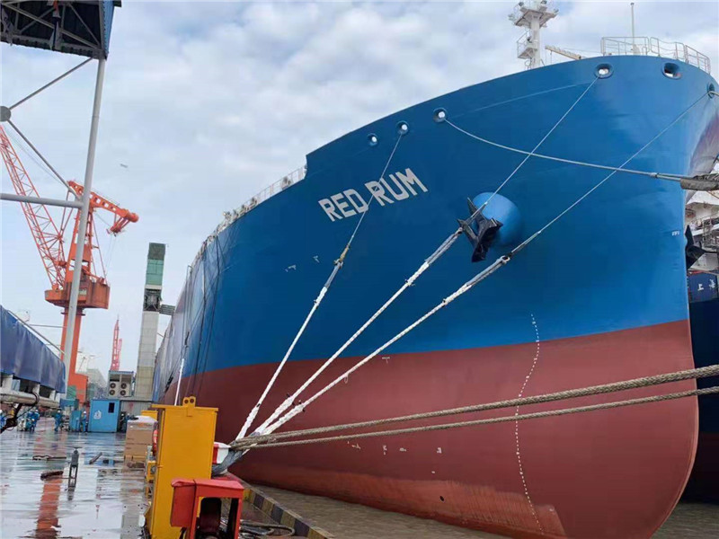 新一代84000立方米 VLGC船 RED RUM 江南造船供圖