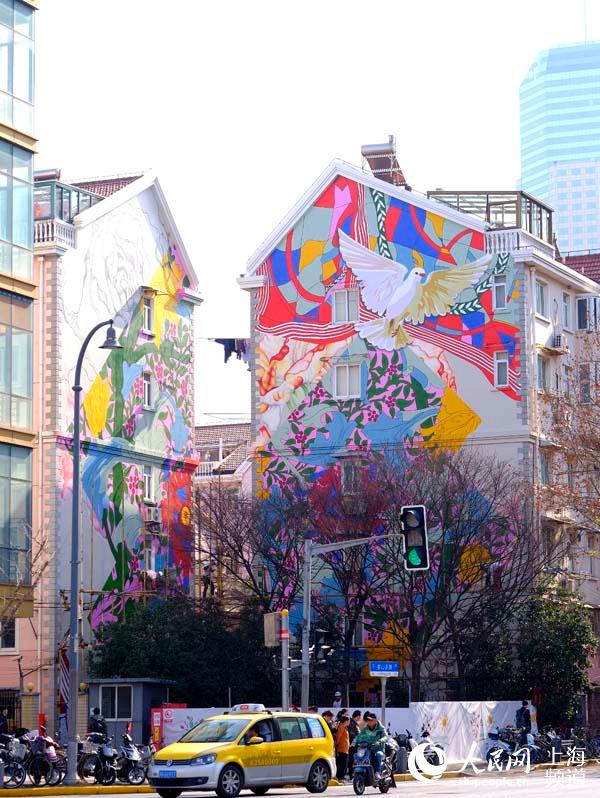 上海鬧市區新增一個打卡點，巨幅壁畫揭開神秘面紗【3】