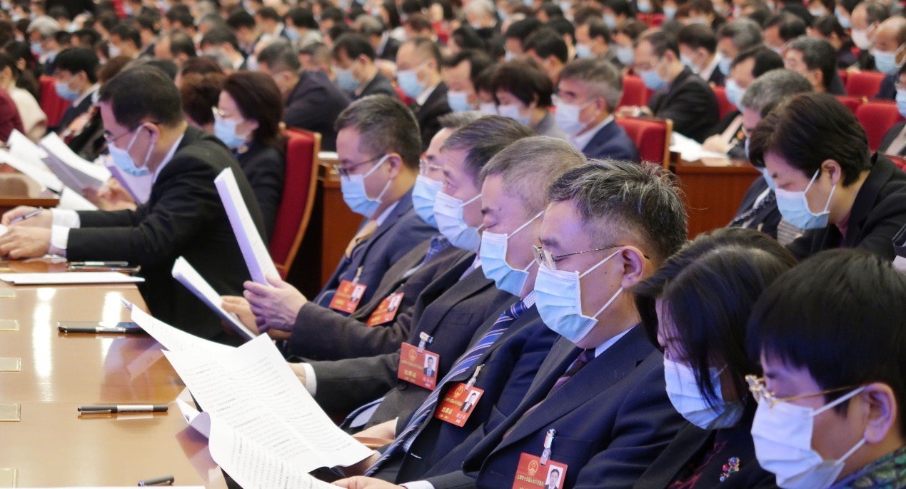 上海市第十五届人民代表大会第六次会议现场