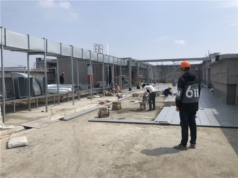 宝山区精神卫生中心项目施工现场(宝山首个复工项目)