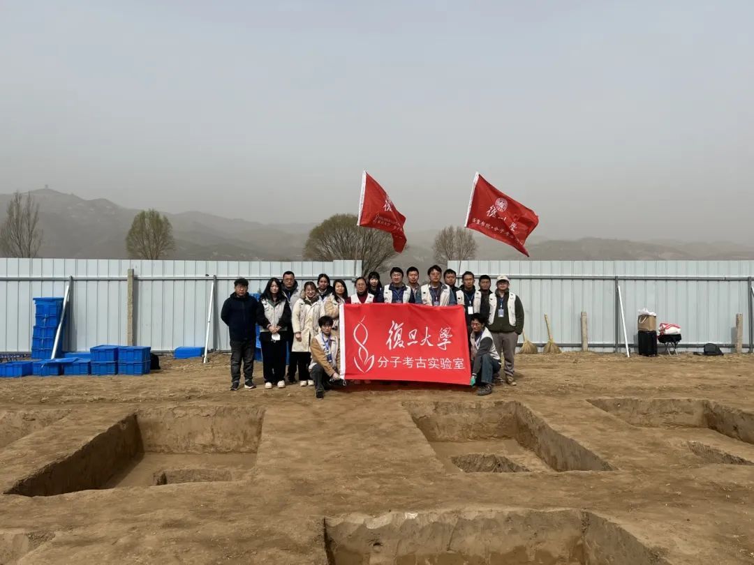 復旦大學考古隊在山西省呂梁市方山南村烈士墓地考古現場