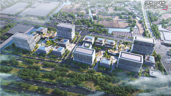 图为天正生命科学园区效果图