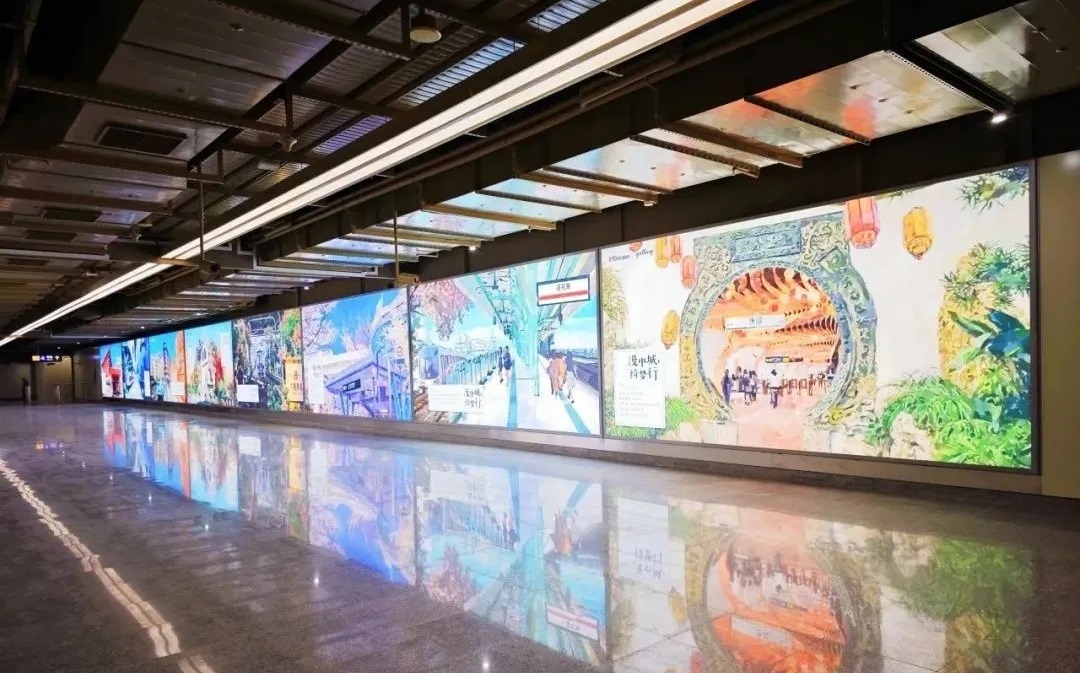 地铁宜山路站新地下换乘通道6月22日正式启用