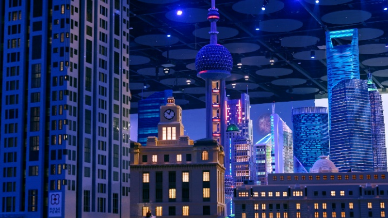 迷你天地夜景模式-上海建筑群