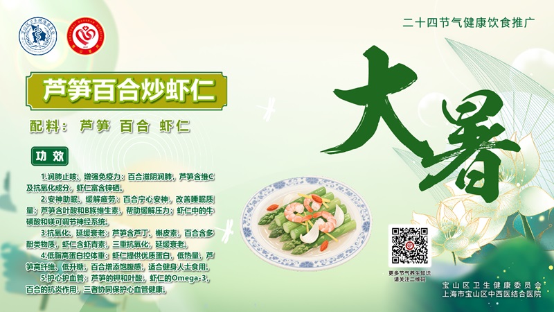 【健康四季•舌尖上的节气】大暑膳谱：清暑化湿·益气轻膳【2】