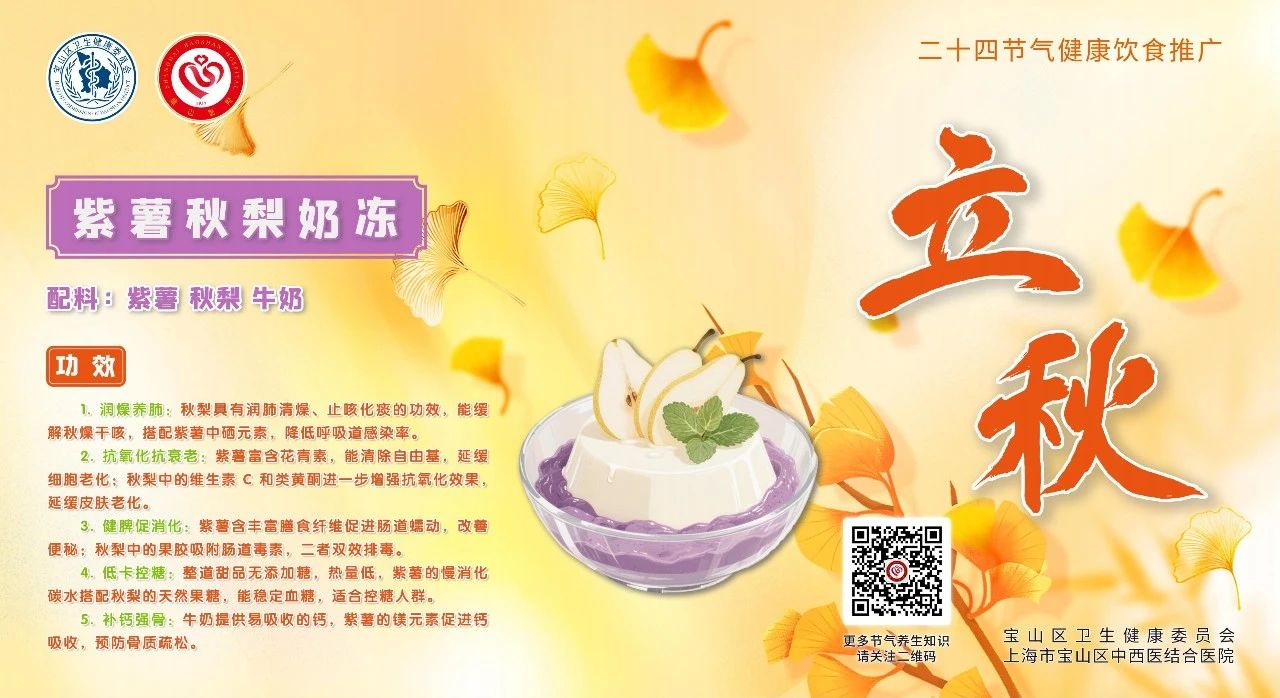 【健康四季•舌尖上的节气】立秋膳谱:清暑润燥·养心轻膳【4】