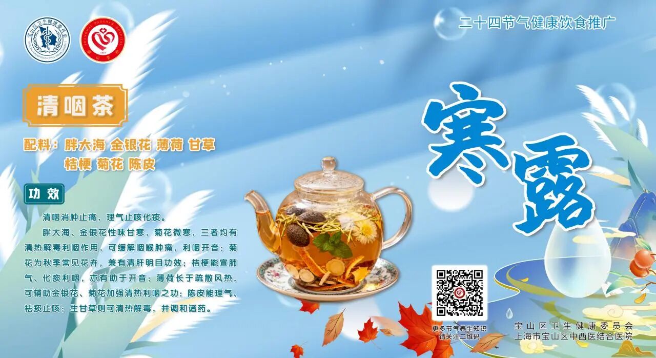 【健康四季•舌尖上的节气】寒露膳谱：滋阴润燥・调和脾胃【4】