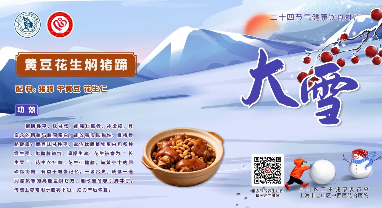 【健康四季•舌尖上的节气】大雪膳谱：温通气血・补肾蓄精【3】