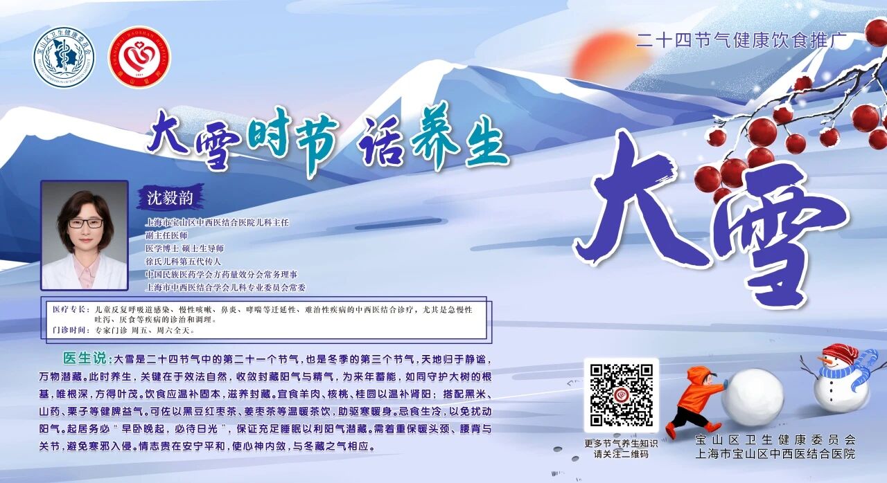 【健康四季•舌尖上的节气】大雪膳谱：温通气血・补肾蓄精【6】