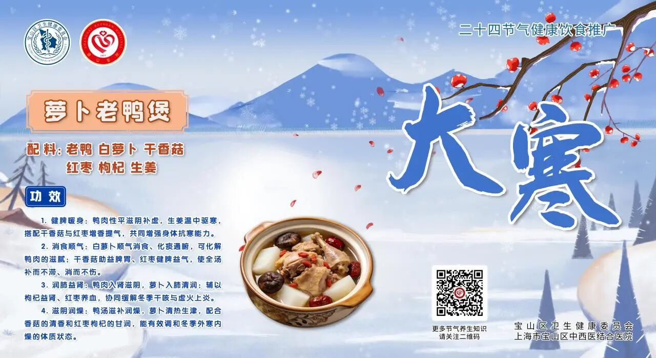 【健康四季•舌尖上的节气】大寒膳谱：温阳散寒・滋阴润燥【3】