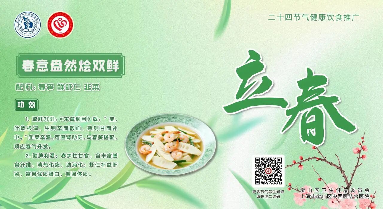 【健康四季•舌尖上的节气】立春膳谱:疏肝理气・助阳升发