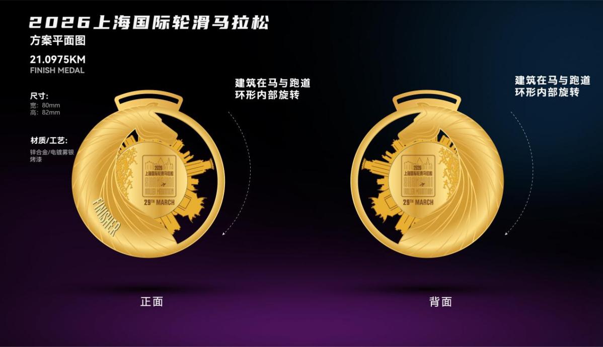 2026国际轮滑马拉松奖牌
