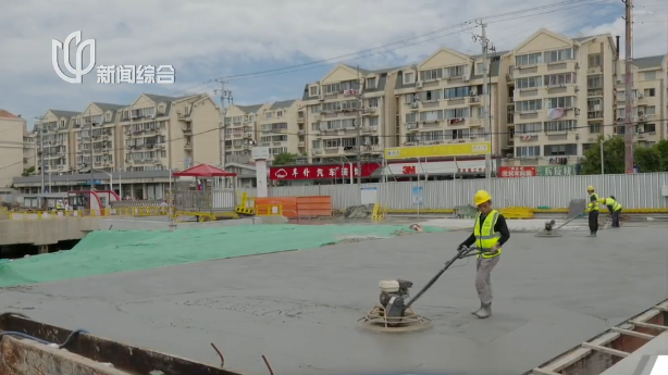 軌交20號線大寧公園站主體結構封頂