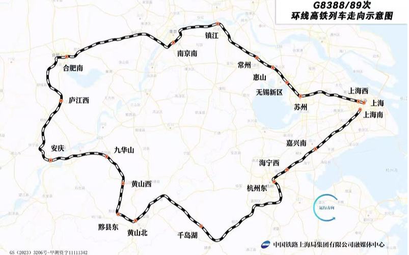 一條大環線，繪出“同心圓”