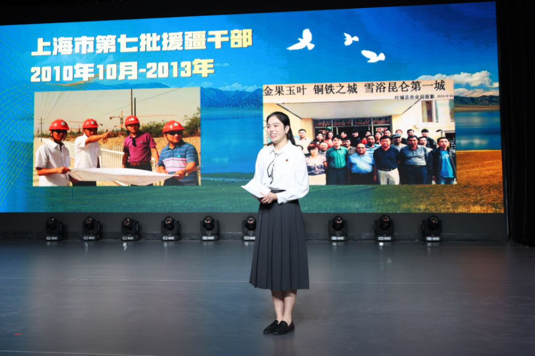 宣讲员吴懿欣。喀什地区融媒体中心供图