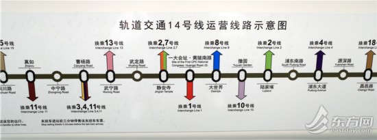 14号线年底前通车有望分流2号线压力上海的地铁站越来越文艺