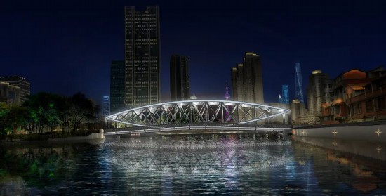 KK体育先睹为快！新一轮苏州河桥梁景观提升效果图来了(图1)